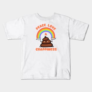 Peace, Love & Crappiness Kids T-Shirt